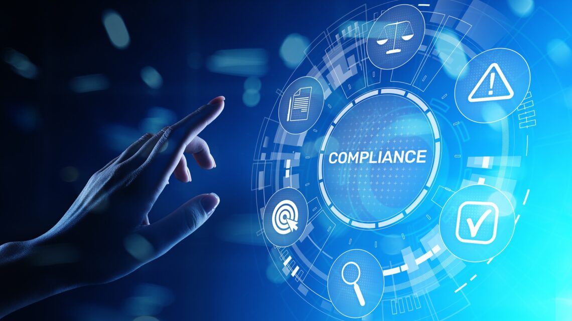 Digitale Compliance-Uebersicht mit Symbolen | Zollsoftware