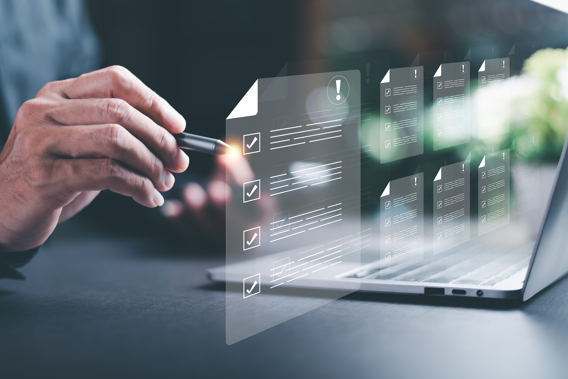 Checklistenverwaltung auf Bildschirm | Zollsoftware

